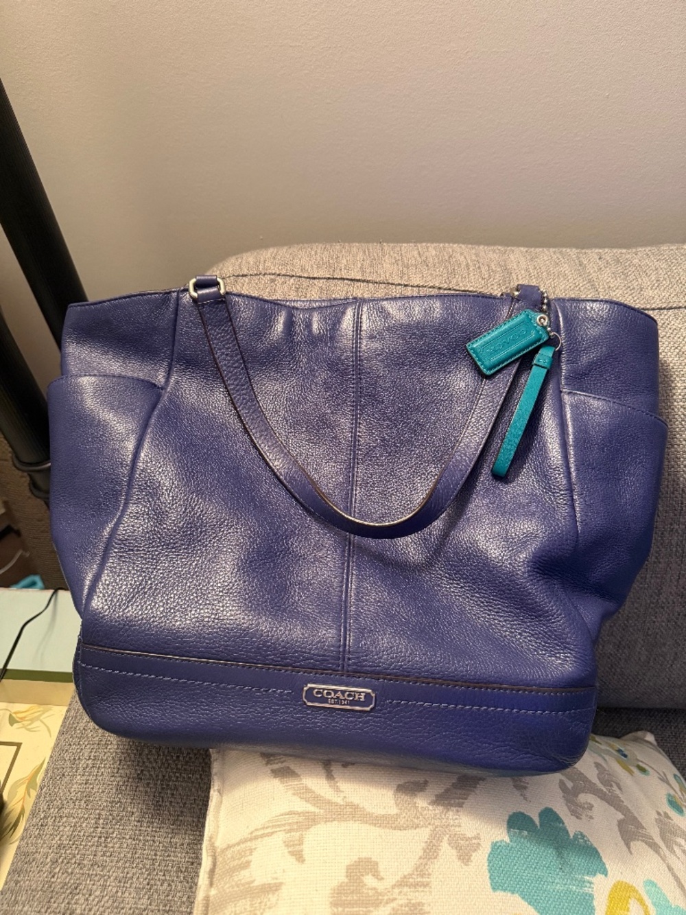 Coach Park Carrie Pebbled Leather Tote